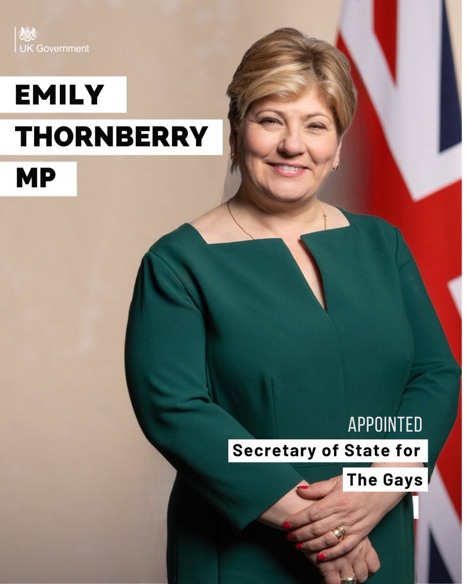 <a href="/EmilyThornberry/">Emily Thornberry</a> You work for us now Emily 🥰🥰🤗🤗