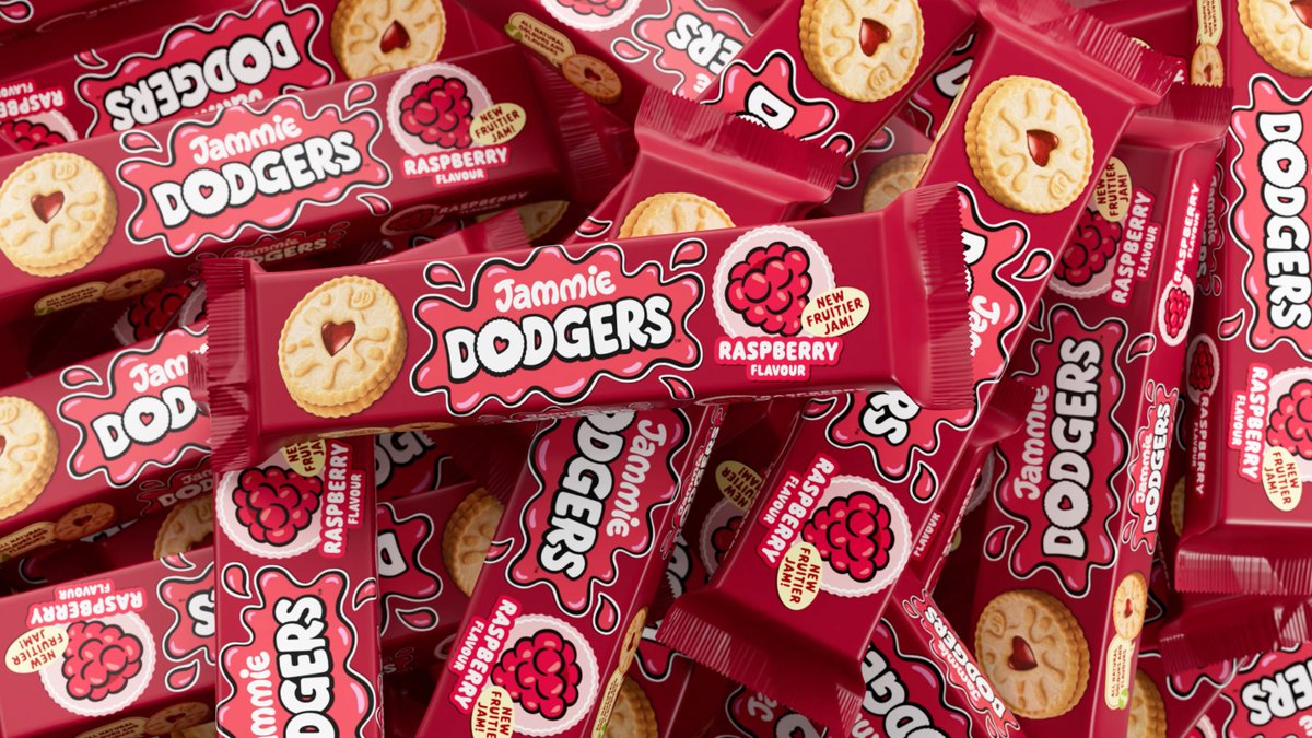We've given Jammie Dodgers a playful makeover. 🥳
 
It's always a joy to work on a brand that brings back so many happy memories. We've designed a brand new look for #JammieDodgers packaging, rolling out across the entire range.

coleyporterbell.com/work/jammie-do…