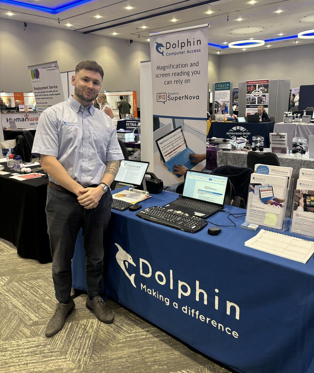 yourdolphin's tweet photo. We look forward to meeting you today at Sight Village in Birmingham! 

Request a quote from us at the show to receive a £50 discount on SuperNova and GuideConnect.

Come along to our stand for a demo of: #SuperNova #GuideConnect 
and the new release of #EasyReader https://t.co/E6sn1zoC0Q