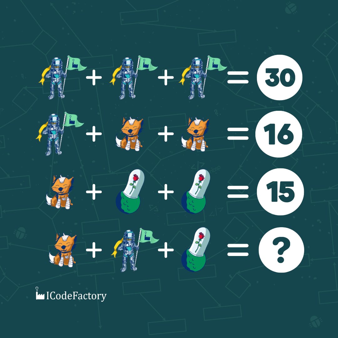 The solution to this space equation reveals the impressive number of years ICodeFactory will celebrate this December. We hope to continue to deliver exceptional IT services worldwide! 🧑‍🚀🦊🚀

We have prepared rewards for the quickest answers! ☺️

#ImplementYourVision