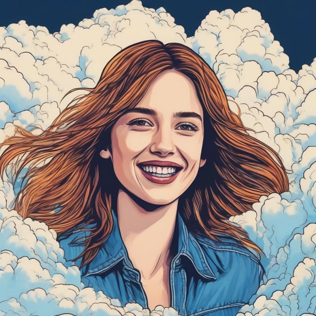 ppgrainbow's tweet photo. Happy 26th birthday to actress and singer Maya Hawke! 🦋
#AI #ComicArt #MayaHawk #StableDiffusion https://t.co/0xIpYXGtmN