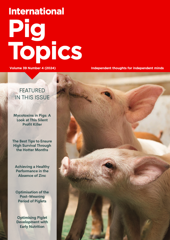 agriinsight's tweet photo. International Pig Topics 39.4 is out this week.
This issues featured articles look at #mycotoxins in #pigs, tips to ensure high survival through the hotter months, achieving a healthy performance, optimising #postweaning, and optimising #piglet development with early #nutrition. https://t.co/1Ypi8T6ZSm