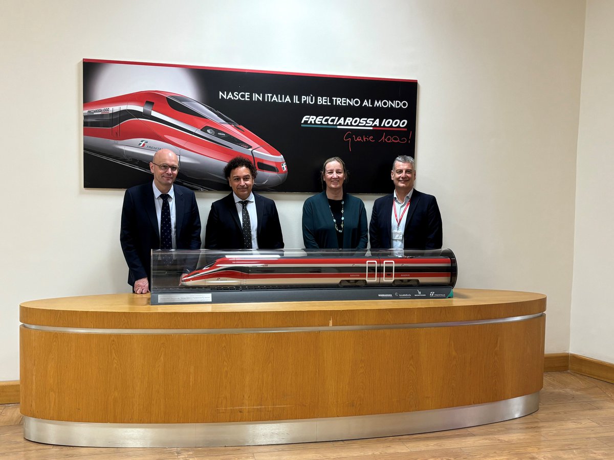MastersonSharon's tweet photo. Delighted to visit #ITF_Corporate Partner @fsitaliane last week in #Rome 🇮🇹 to discuss #resilience #sustainability #safety #Renewables

Peeked into railway history at the FS Foundation building, with archives &amp; the central library preserving documents dating  back to XIX century https://t.co/bgqRUlw2T7