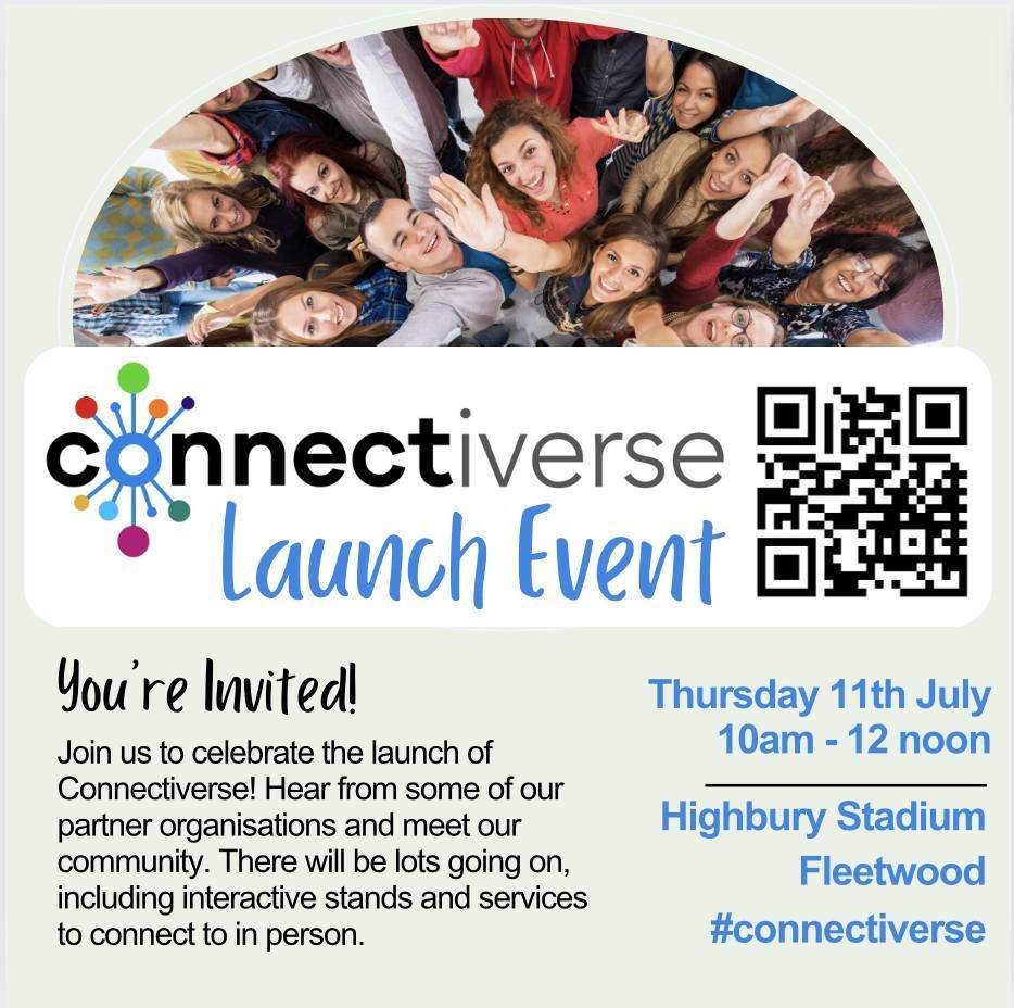 Healthier Fleetwood (@healthierfltwd) on Twitter photo Find out more about Connectiverse, the new magazine and digital platform with a focus on Family, Mental Health & Well-being, Neurodiversity, and Business & the Workplace.
There's a launch event this Thursday.
More at connectiverse.co.uk Find out more about Connectiverse, the new magazine and digital platform with a focus on Family, Mental Health & Well-being, Neurodiversity, and Business & the Workplace.
There's a launch event this Thursday.
More at connectiverse.co.uk