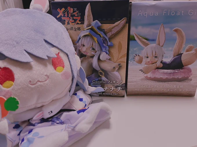 クレーンゲーム得意な友達からナナチ2人とぺこーらもらった～かわいいメイドインアビスはオーゼンとマルルク推し 