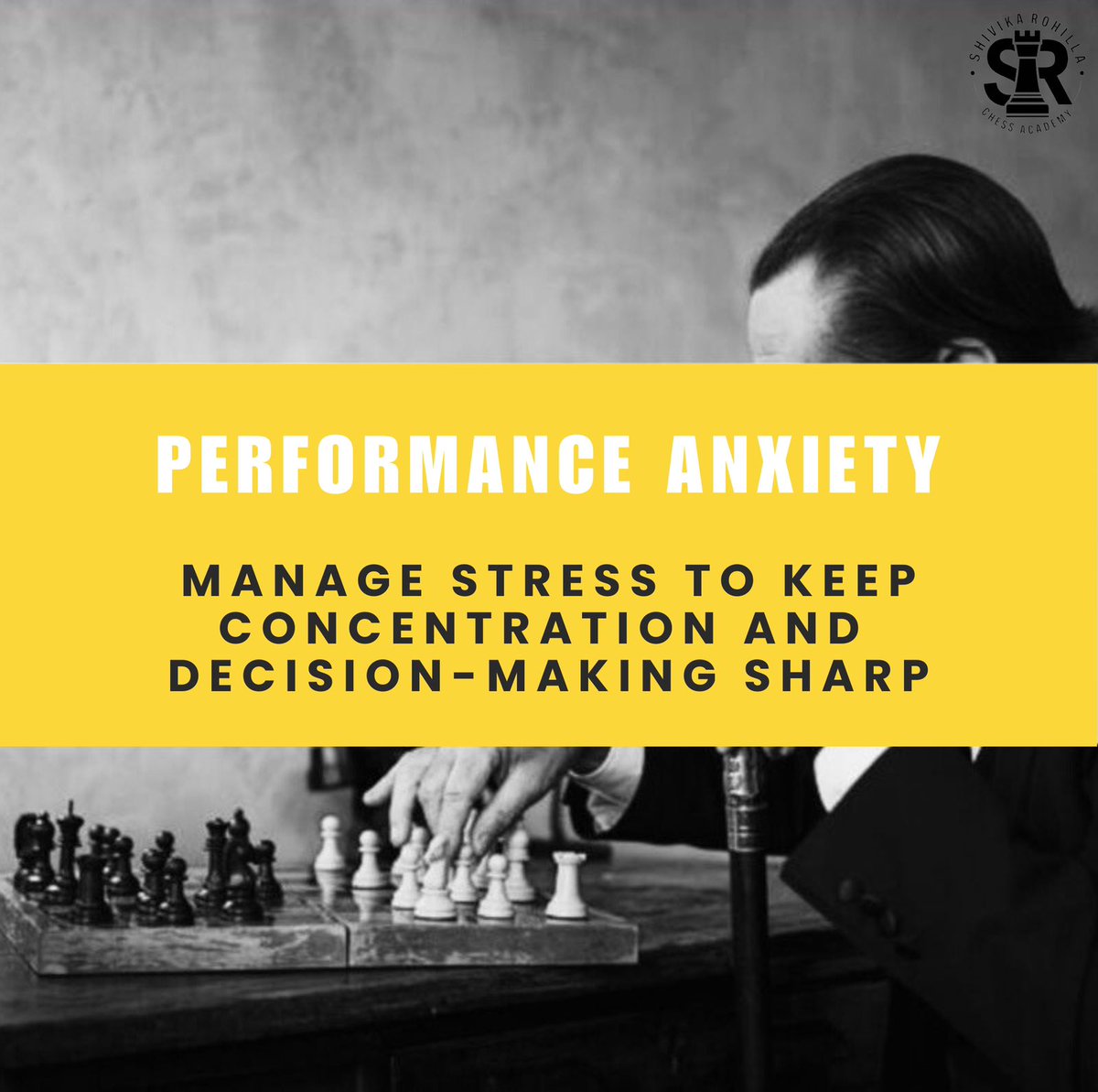ChessShivi46473's tweet image. Step into the mindset of a chess champion with SRCA🤝Manage stress, stay resilient, and excel beyond the board. Follow us for more insights! 

#SRCA #chess #Chess2024 #Grandmaster #checkmateSRCAstyle
#ChessMindset #MentalToughness #ChessStrategy #ChessLife #Resilience #Strategy