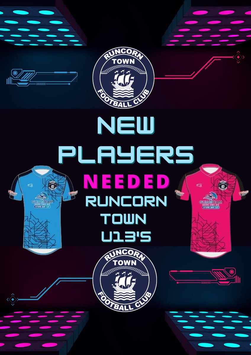 Runcorn Town FC (@runcorntown) on Twitter photo <a href="/RuncornTownJnrs/">Runcorn Town Juniors</a> are moving up to under 13s this summer and Re looking for new players to join our squad.
We currently play in Div 3 in the Warrington league on a Saturday. Training is on a Thursday.
Great bunch of lads
Contact Andy P or Neil Smith for details
07508472309 <a href="/RuncornTownJnrs/">Runcorn Town Juniors</a> are moving up to under 13s this summer and Re looking for new players to join our squad.
We currently play in Div 3 in the Warrington league on a Saturday. Training is on a Thursday.
Great bunch of lads
Contact Andy P or Neil Smith for details
07508472309