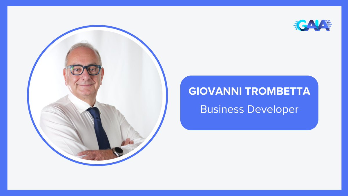 👨‍💼Alla scoperta del Team di GAIA. Oggi vi presentiamo Giovanni Trombetta, Responsabile sviluppo dei progetti di Ricerca e Innovazione R&amp;D. 

💻 Qualificato Innovation Manager, ha una lunga esperienza nella gestione e valutazione delle strategie di innovazione.