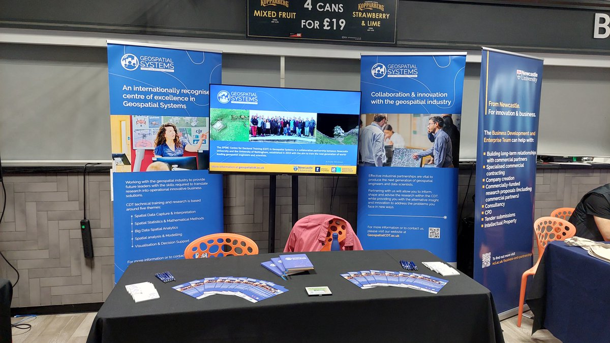Geospatial Systems CDT (@geospatialcdt) on Twitter photo We're all set up and looking forward to meeting everyone at <a href="/NorthumbrianH2O/">Northumbrian Water</a> #InnovationFestival24 over the next 4 days.
The festival opens at 12pm, come and speak to us about our research and how to get involve. We're all set up and looking forward to meeting everyone at <a href="/NorthumbrianH2O/">Northumbrian Water</a> #InnovationFestival24 over the next 4 days.
The festival opens at 12pm, come and speak to us about our research and how to get involve.