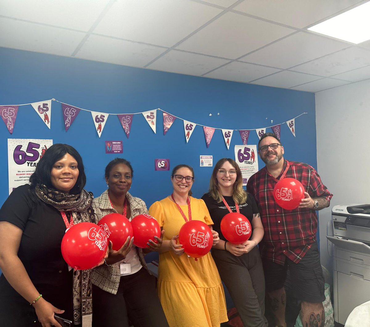 On Wednesday the Huntingdon team celebrated 65years of Richmond Fellowship. We had a party where we demonstrated teamwork and diversity with games and quizzes, team troubled won a box of chocolate. We also went through the history of Richmond Fellowship. #party #mentalhealth
