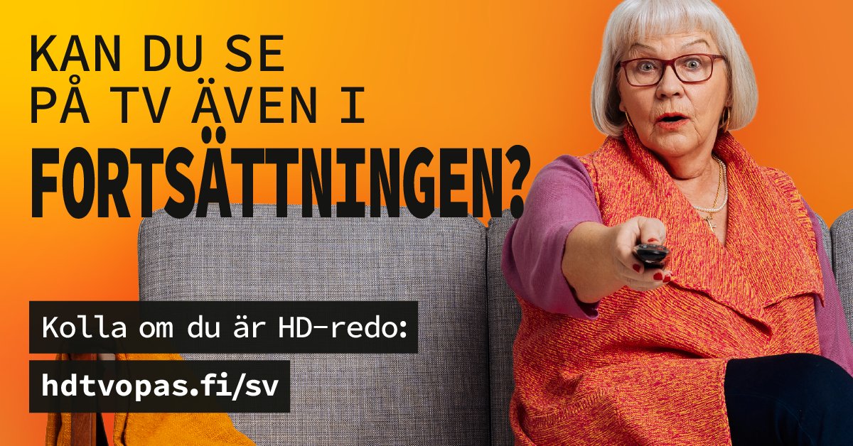På semester är det en utmärkt möjlighet att se till att televisionskanalerna syns på sommarstugan även i framtiden. Televisionskanalerna övergår till högupplösning från och med våren 2025. Det betyder att du behöver en digitalbox eller en tv med en HD-tuner.