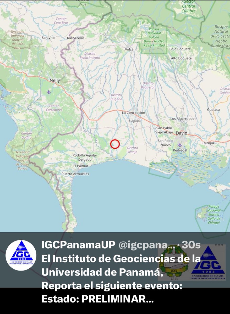 donderisja's tweet photo. El sismo fue fuerte estamos evaluando .
Mantenga a su familia  tranquila evalúe su entorno 
Active su plan
Estado: PRELIMINAR
Fecha: 2024-07-08
Hora: 4:54:51AM hora local
Magnitud: 5.9
Profundidad: 11km
Localizado en Región Fronteriza Panamá-Costa Rica a 15km al este de Progreso https://t.co/urqVvy8yTQ
