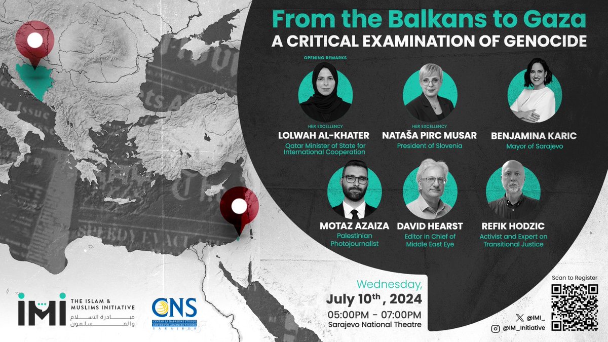 🚨Join us on our first international session  organized in collaboration with <a href="/cnsba/">CNS</a> titled “From the Balkans to Gaza: A Critical Examination of Genocide.”

🔗: cns.ba/seminar-od-bal…