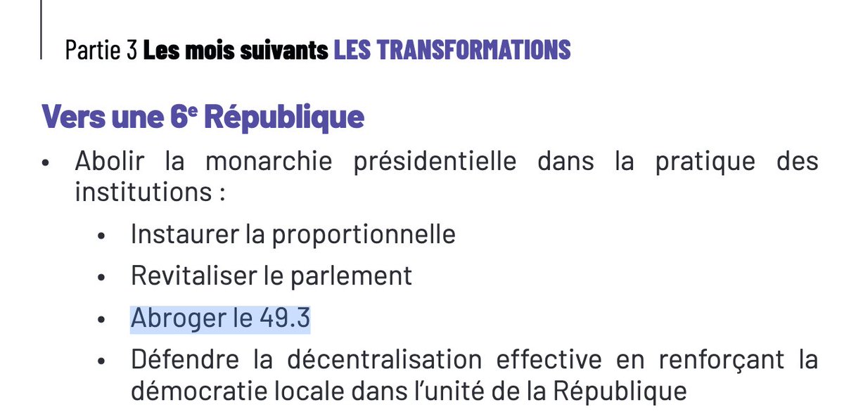 Olivier Faure : le NFP peut appliquer son programme en passant par le 49.3 !

Le programme du NFP :