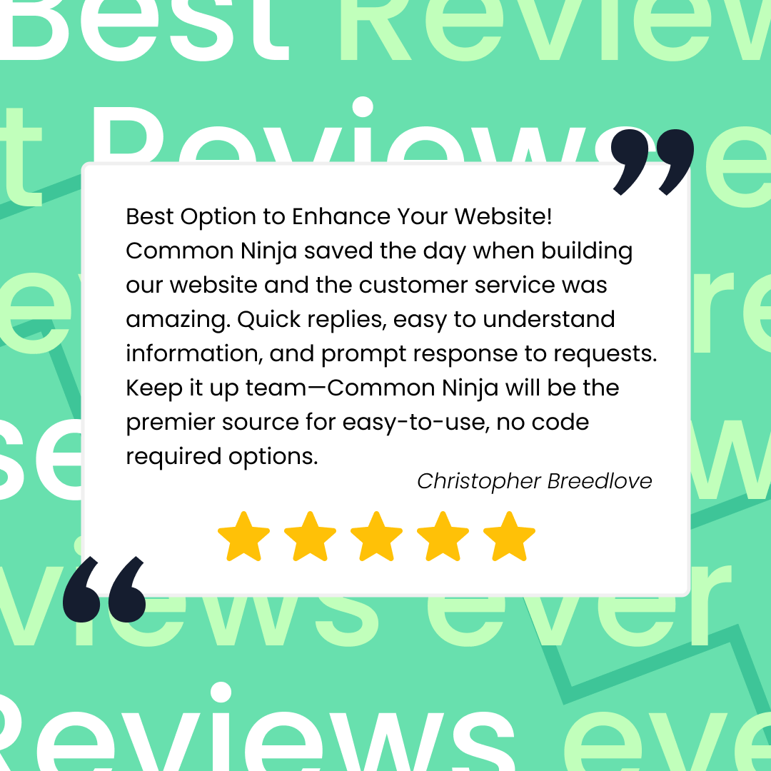 CommonNinja's tweet photo. What a nice way to start a week with such inspiring words from our client! ๐ โญ
#fivestarsreview #reviews #commonninja https://t.co/659hC03IQC