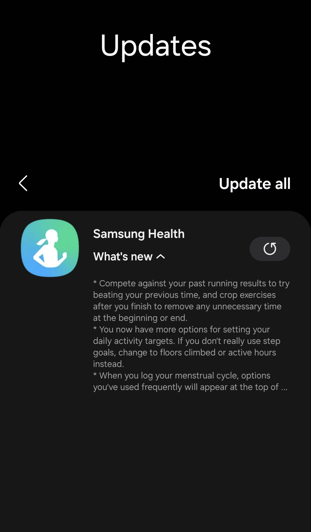 Tarun Vats on X App update available in Galaxy Store Samsung health Samsung GalaxyS24Ultra GalaxyS24 OneUI OneUI6 https t 1YKR8IbWii X