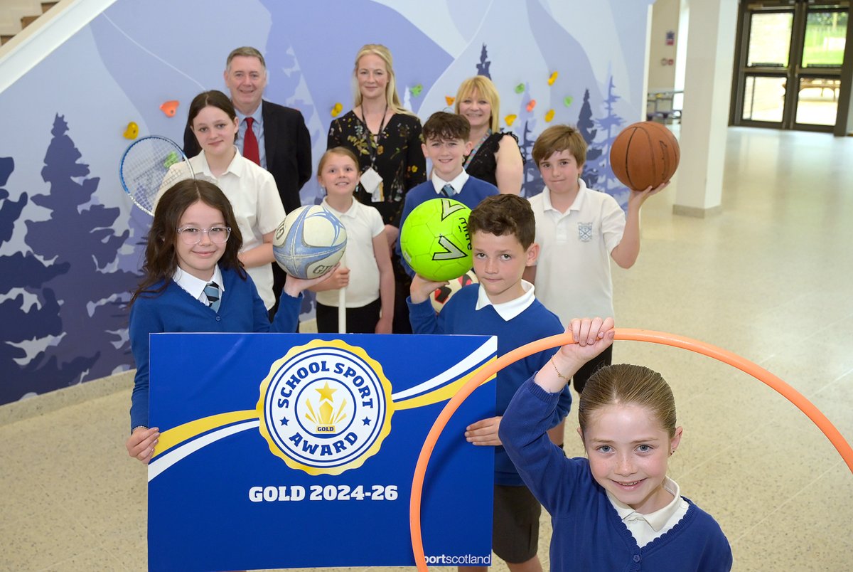Exciting news! Pupils and staff at Chryston Primary are celebrating as <a href="/sportscotland/">sportscotland</a> awards them a Gold School Sport Award! 🏅
It reflects their dedication to high-quality physical education and promoting active lifestyles. 

#ChrystonPrimary #SchoolSportAward 🏫⚽🏀🏸