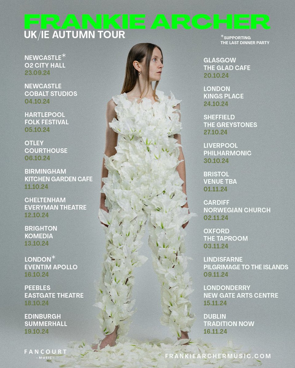 What do you mean what am I wearing, go go go get your tickets now to catch me live in October/November

frankiearchermusic.com/shows

<a href="/Summerhallery/">Summerhall</a> 
<a href="/NorwegianChurch/">Norwegian Church Arts Centre / Eglwys Norwyaidd</a> 
<a href="/tapsocialbrew/">Tap Social Movement</a>
<a href="/newgatearts/">New Gate Arts</a>
+More

And supporting the iconic <a href="/lastdinnerparty/">The Last Dinner Party</a> again 🩷

Photo <a href="/RobIrishMedia/">Rob Irish</a>