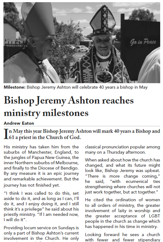 AustAnglican's tweet image. 8 July 1930: birth (England) of Jeremy Claude Ashton, Assistant Bishop in New Guinea (NG Highlands) 1976-1977, then first Bishop of Aipo Rongo 1977-1986 in the Church of the Province of Papua New Guinea. Retired to Castlemaine (VIC). Obiit 24 November 2022. #anglican #94years