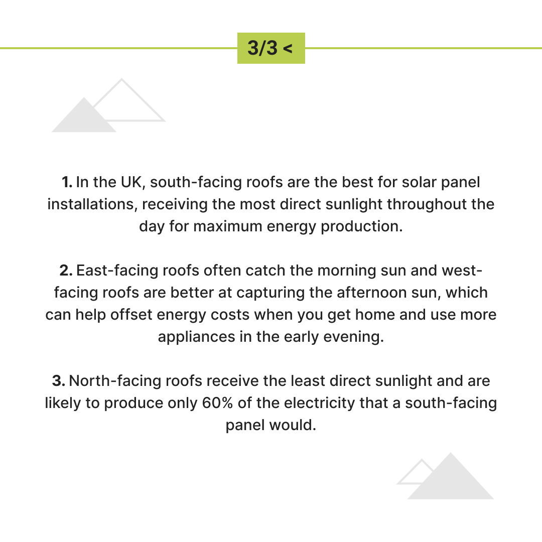 Projects4Roofin's tweet photo. ⚡🔝 Optimize your energy with the right roof orientation for solar panels! #GoSolar #EcoEnergy #SmartHomes https://t.co/2u7TkodD6L