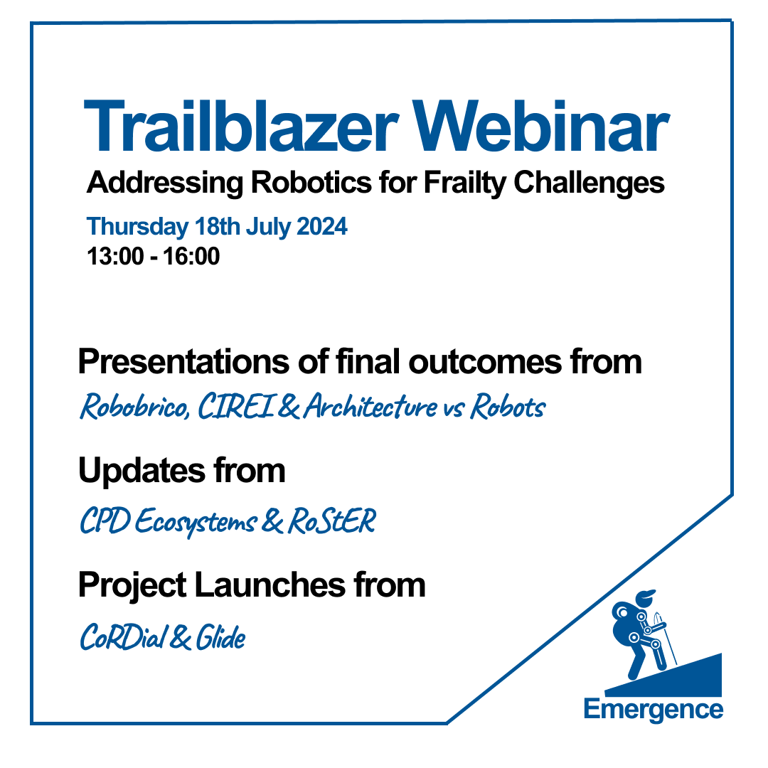 Join us for our next Trailblazers Webinar on Thursday 18th July 2024 at 13:00. Register now emergencerobotics.net/events-and-net…