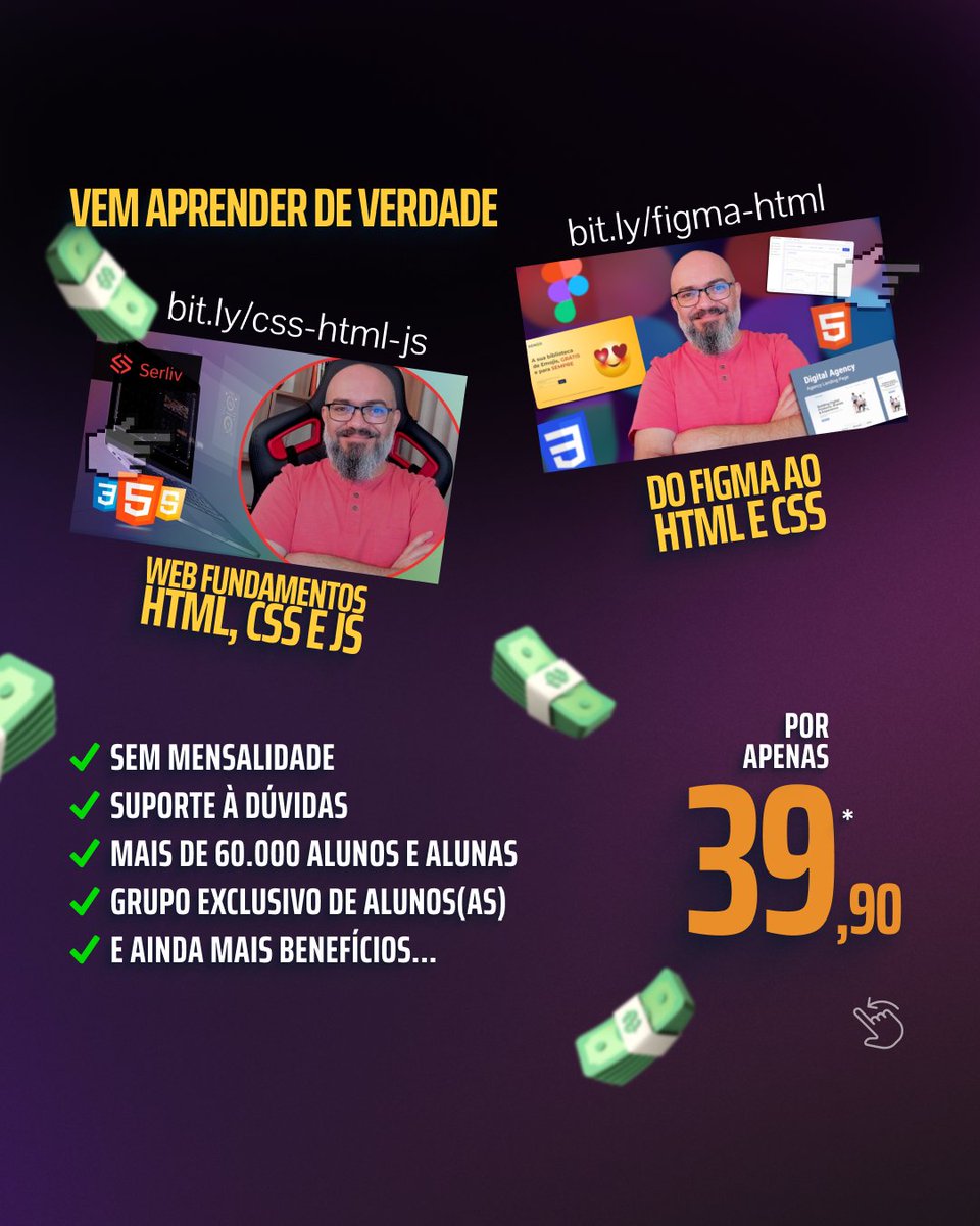 serlivcursos's tweet image. Descubra como HTML semântico pode te ajudar a criar um site que VENDE MAIS

#HTMLSemantico #Acessibilidade #SEO  #WebDesign #DesenvolvimentoWeb #DigitalMarketing #InclusaoDigital #VendasOnline #FrontEnd #HTML  #webdev

bit.ly/css-html-js
bit.ly/figma-html