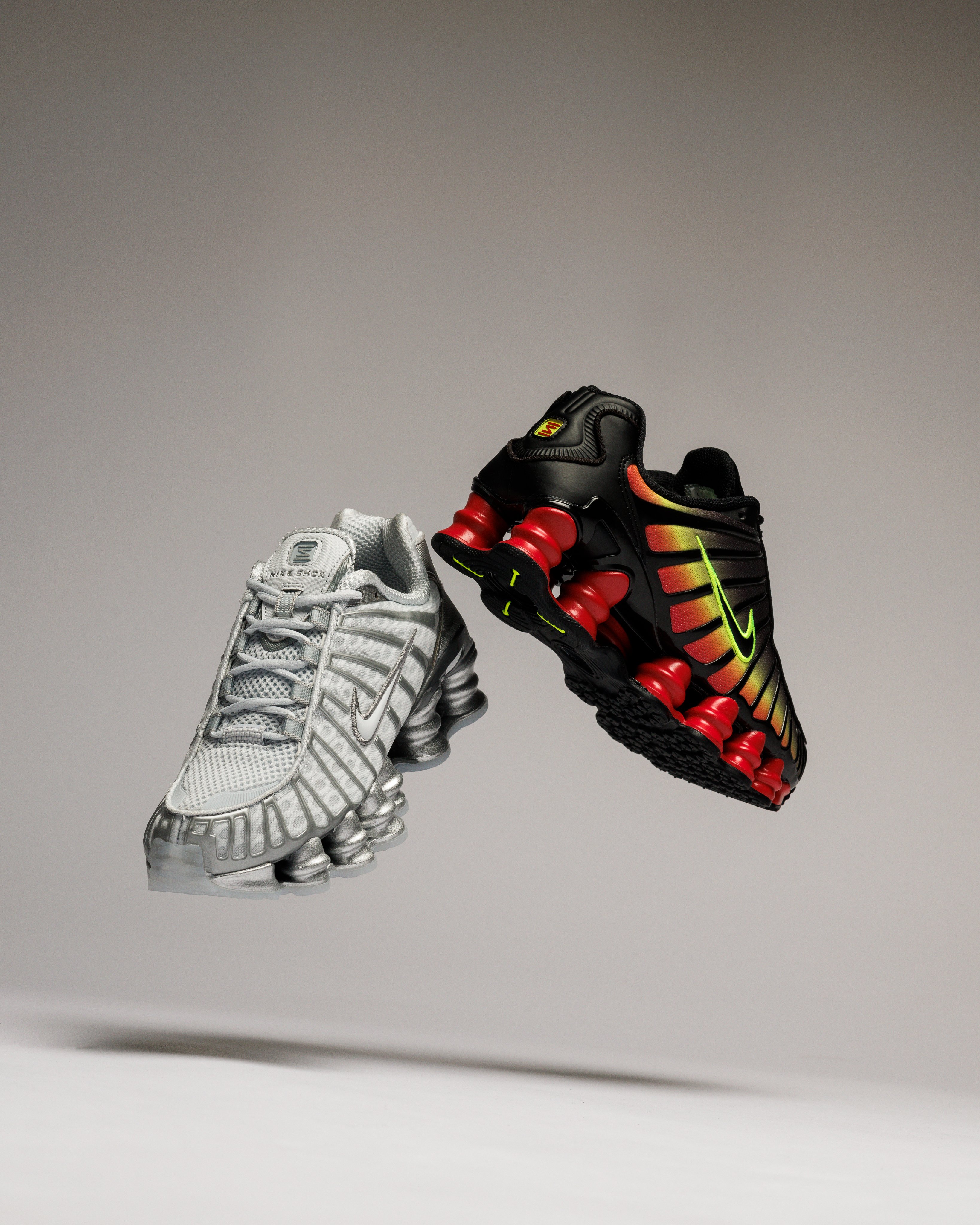 A S on X 2024. 7. 9 tue in store. NIKE WMNS SHOX TL COLOR PURE PLATINUM CHROME SIZE 22.5cm 29.0cm PRICE 25 630 tax incl. NIKE WMNS SHOX TL COLOR