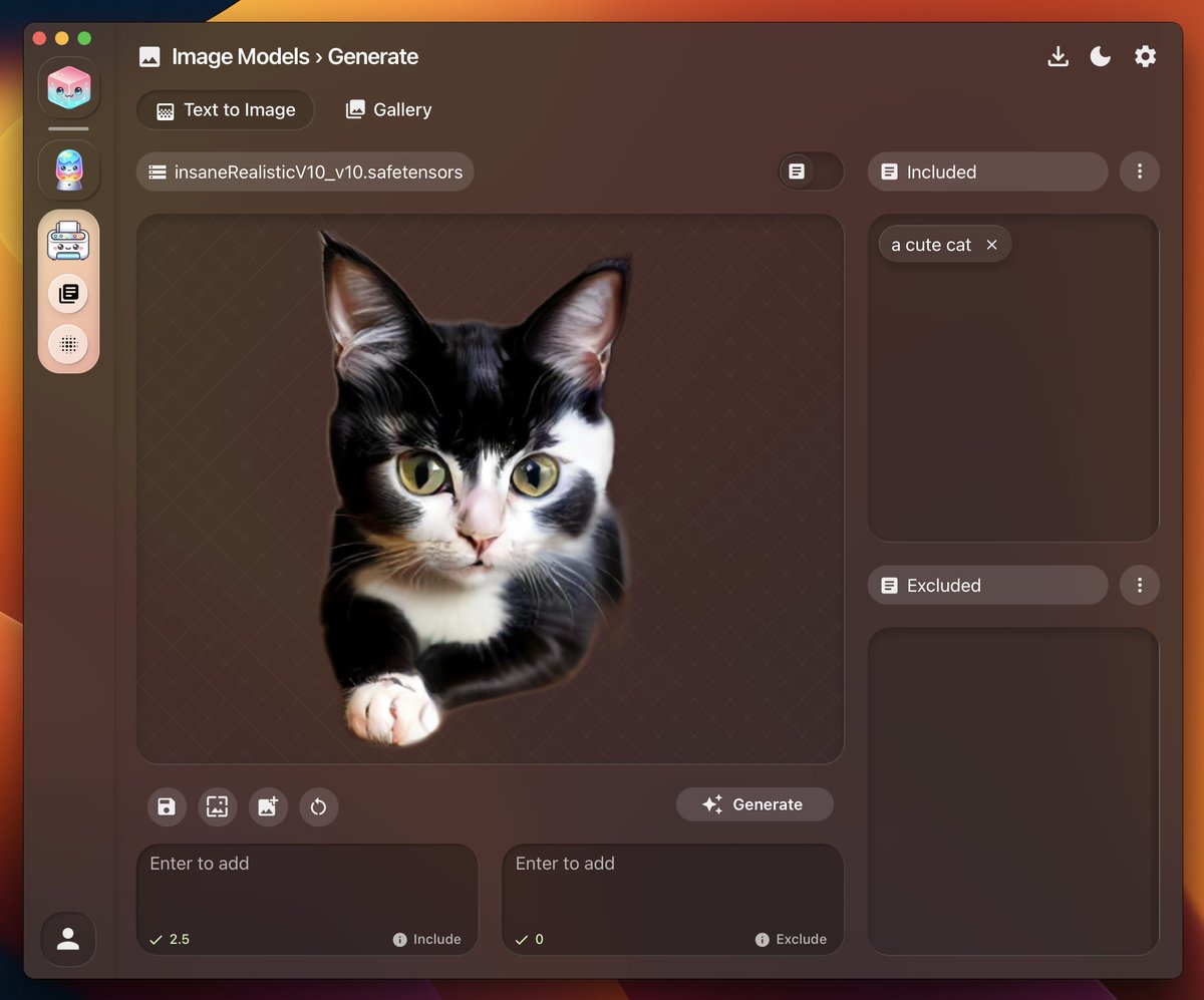 JellyBoxApp's tweet photo. Jellybox 0.0.3
Is now available with the following improvements!

- Added an AI background removal tool for  image generation
- Fixed UI resizing on Windows.
- Fixed UI display issues when resizing. https://t.co/pvhufP9lKS