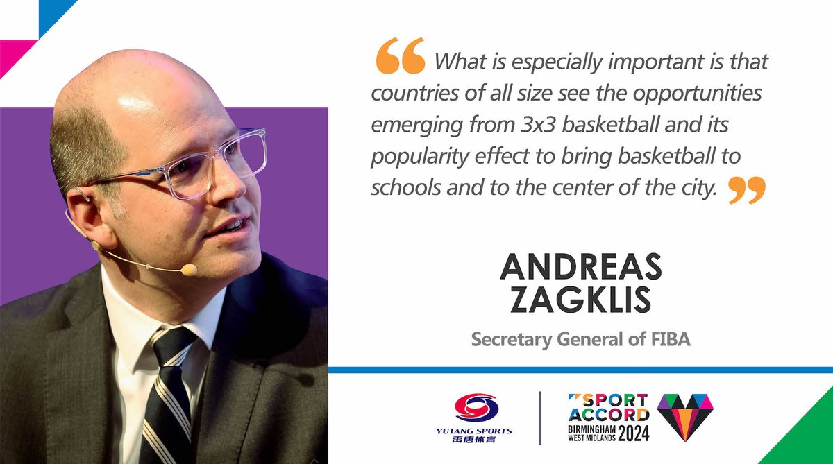Championed by the young, the #3x3Basketball has been demonstrating significant value as one of the most popular urban sports disciplines🔥 #ThePowerofSport
Read our full interview with Andreas Zagklis, Secretary General of <a href="/FIBA/">FIBA Basketball</a> ➡️en.ytsports.cn/news-5284.html