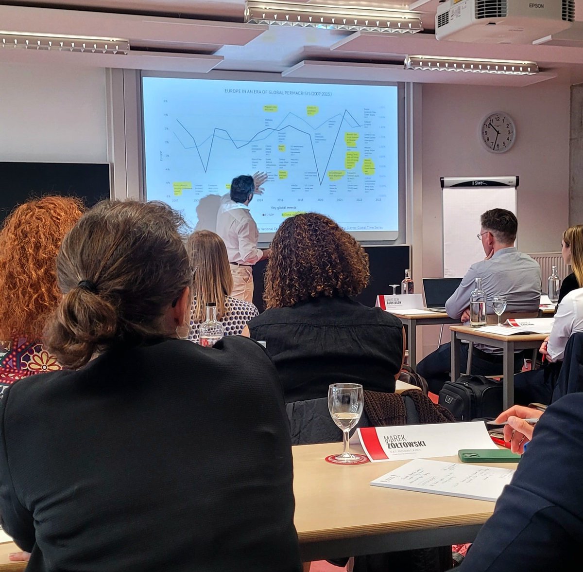 TP_Coleurope's tweet photo. 🇪🇺 Today, the participants of the Booster programme are directly immersed in the challenges faced by the @EU_Commission with an insightful session on "von der Leyen's legacy: looking ahead to 2024-2029" with @collegeofeurope visiting professor Dr R. Borges de Castro🧑🏻‍🎓#coesummer https://t.co/ml2BCkwce9