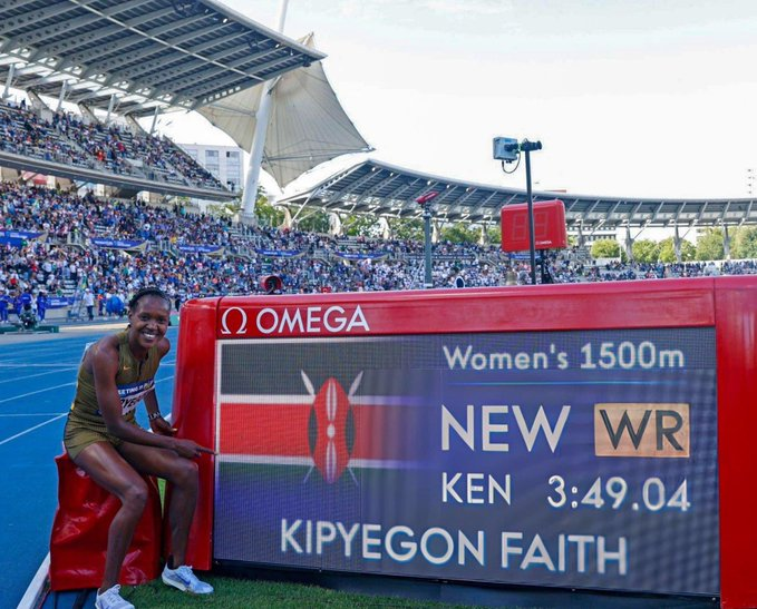 Kipyegon_Faith's tweet image. Another 🌍Record for country🇰🇪