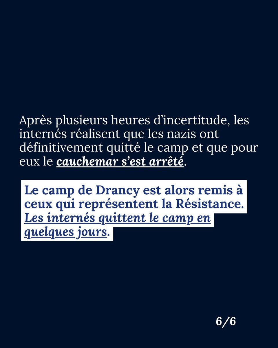 Shoah_Memorial's tweet photo. 🔵 17 août 1944 : Libération du Camp de Drancy

Malgré les efforts de Brunner pour déporter le millier d’internés restant, la grève des cheminots décrétée par la Résistance paralyse le réseau ferré. 

-

#drancy #libération #histoire #Shoah #camp #internement #resistance https://t.co/HX0ojToeNP