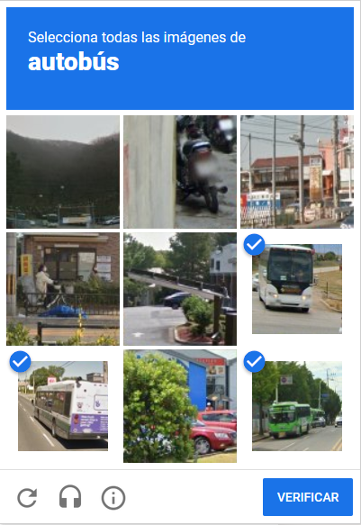 Ir al Infierno y pasarte la eternidad clicando captchas de autobuses y semáforos.