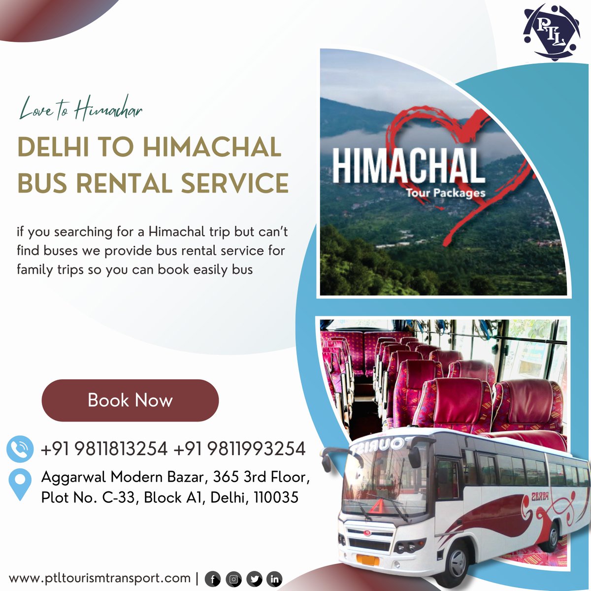 PtlTourism's tweet photo. Call Now To Avail More Benefit
+91 9811813254 +91 9811993254
#tourism #travel #travelindia #indiatourism #delhi #transport #indiantourism #rajasthantourism #traveling #himachaltourism #uttarakhandtourism #delhitourism #bus #transportservices
Follow For More Updates @PtlTourism https://t.co/wjp65WoxrS