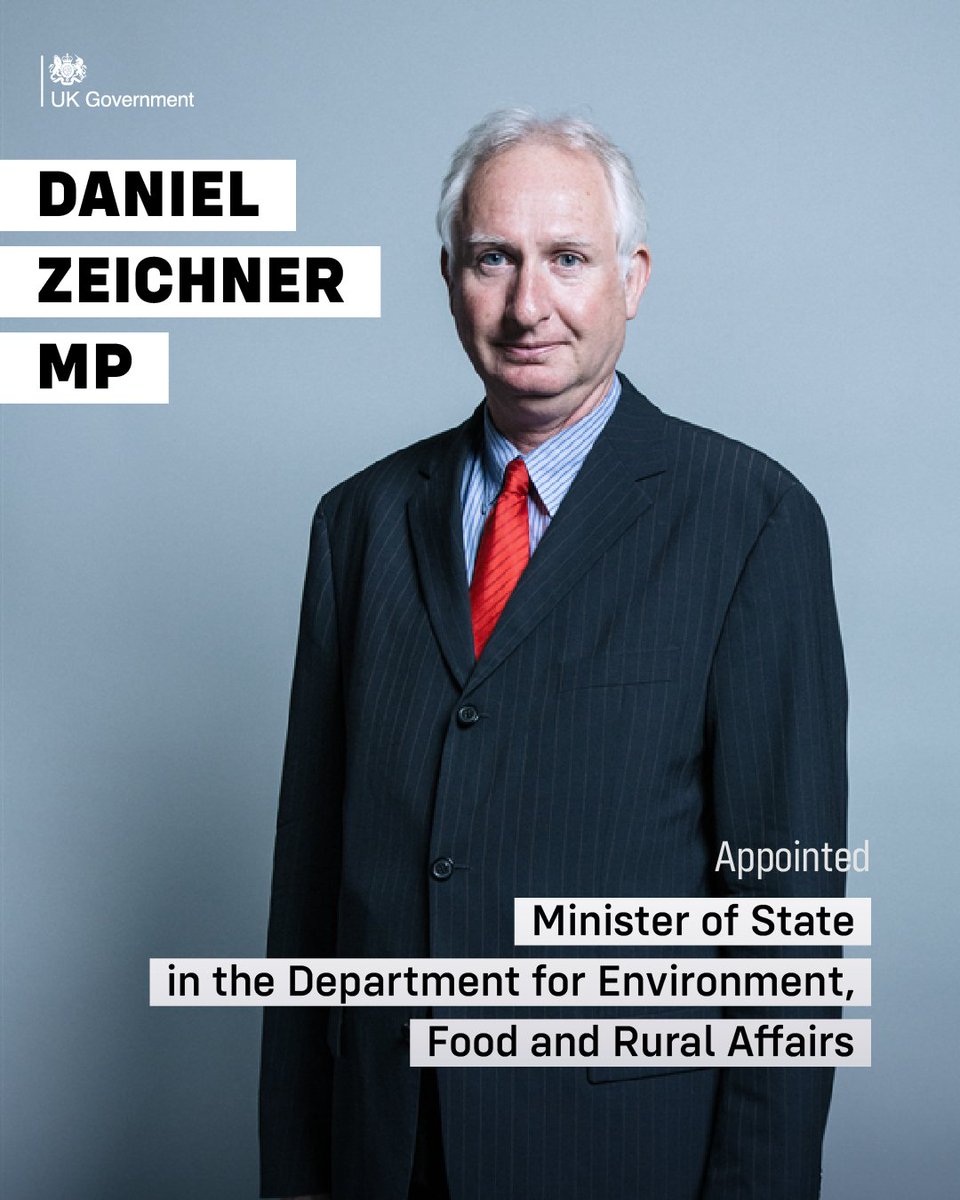 DefraGovUK's tweet photo. Daniel Zeichner MP @DanielZeichner has been appointed Minister of State in the Department for Environment, Food and Rural Affairs. https://t.co/7CgGJodFCD