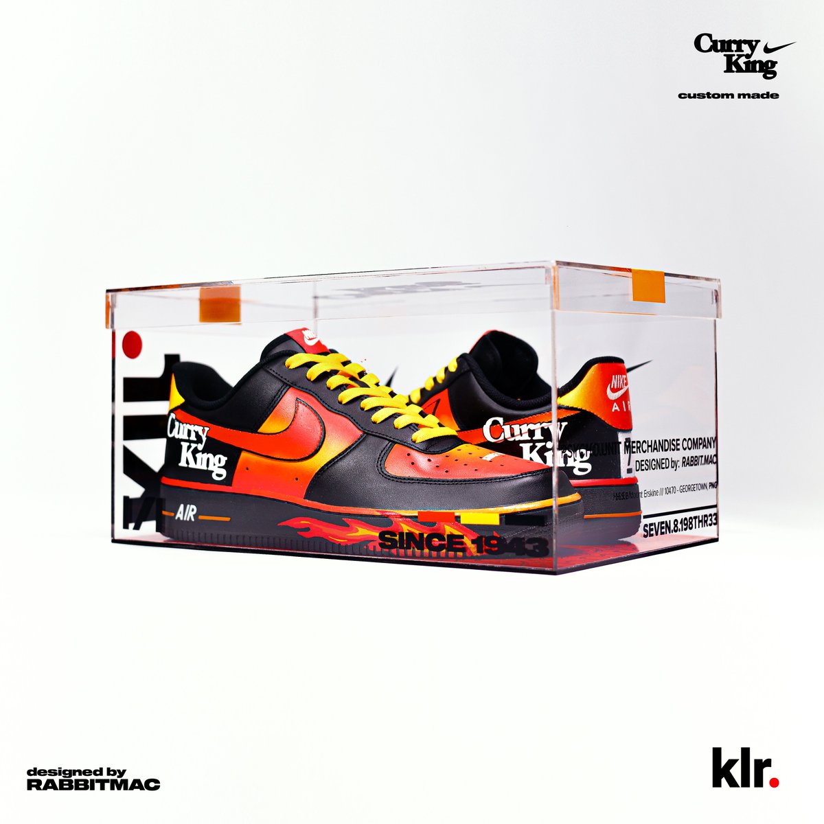 hollarabbitmac's tweet photo. Designed another custom AF1 for the son of Alagappa’s, Malaysia’s Curry King 🌶️🔥🌶️

@kickslikerabbit #CustomSneaker #AirForce1 #Nike #rabbitmac #PU4LYF https://t.co/NqsNjgh91I