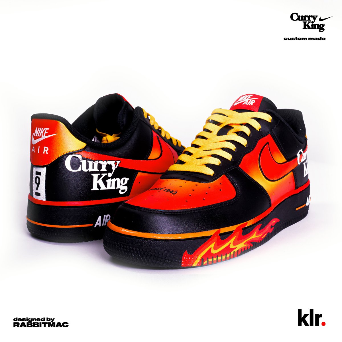 hollarabbitmac's tweet photo. Designed another custom AF1 for the son of Alagappa’s, Malaysia’s Curry King 🌶️🔥🌶️

@kickslikerabbit #CustomSneaker #AirForce1 #Nike #rabbitmac #PU4LYF https://t.co/NqsNjgh91I