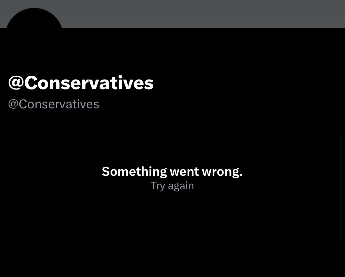 <a href="/Conservatives/">Conservatives</a> delete their X account after suffering their worst ever general election defeat to Labour (2024)