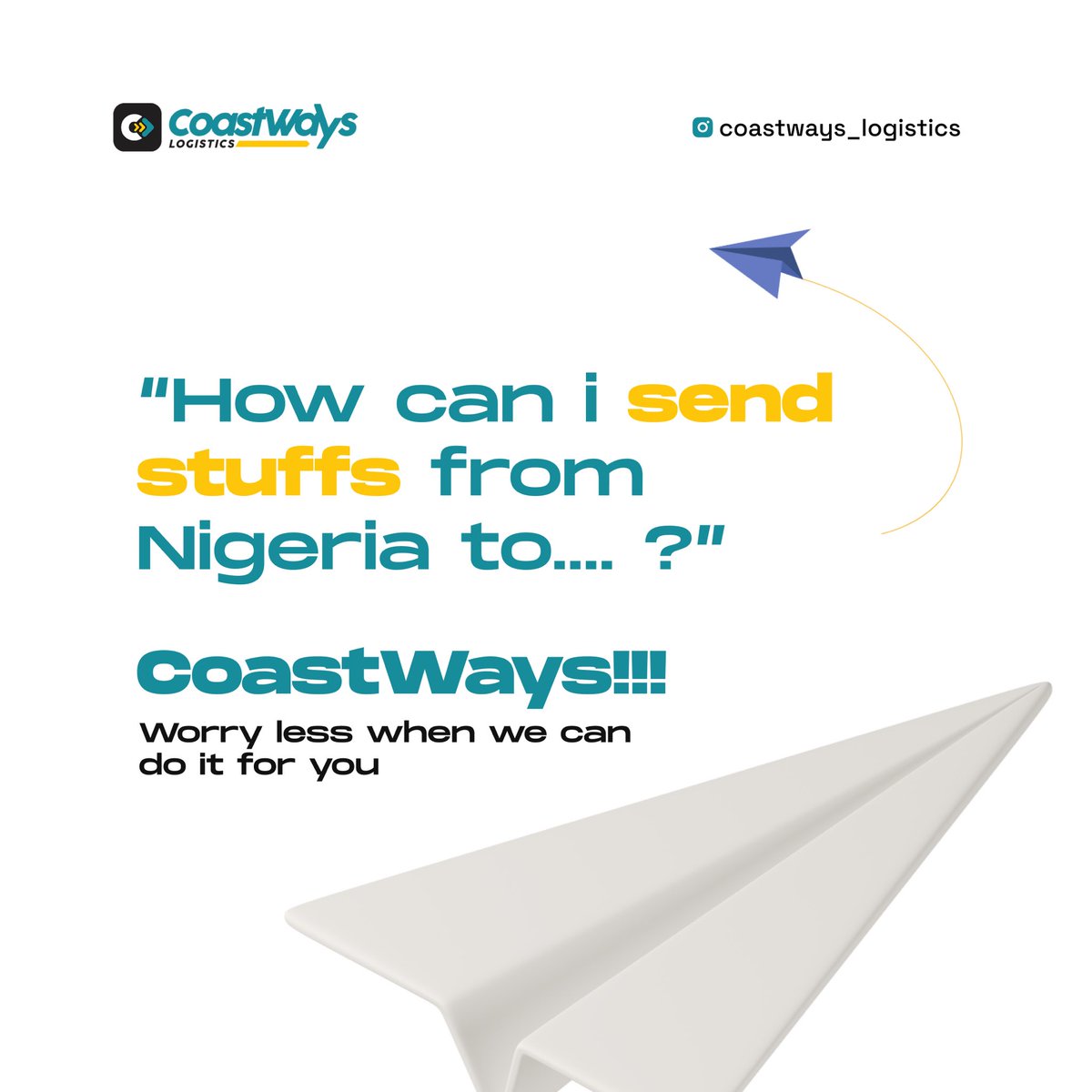 coastways_'s tweet photo. CoastWays Logistics makes it easier 
Let CoastWays handle that cargo shipping 

#logistics #shipping #coastways https://t.co/mD15JXgwY8