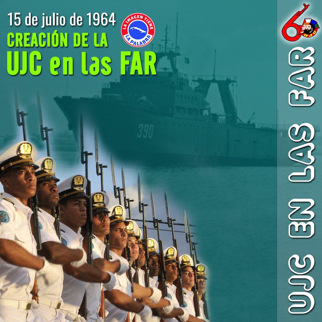 🔴🔵🟢| Próximo a conmemorar el aniversario 60 del inicio de la construcción de la Unión de Jóvenes Comunistas en las Fuerzas Armadas Revolucionarias, nuestra juventud mantiene el compromiso con la defensa de la Patria. #JovenFAR60 🇨🇺