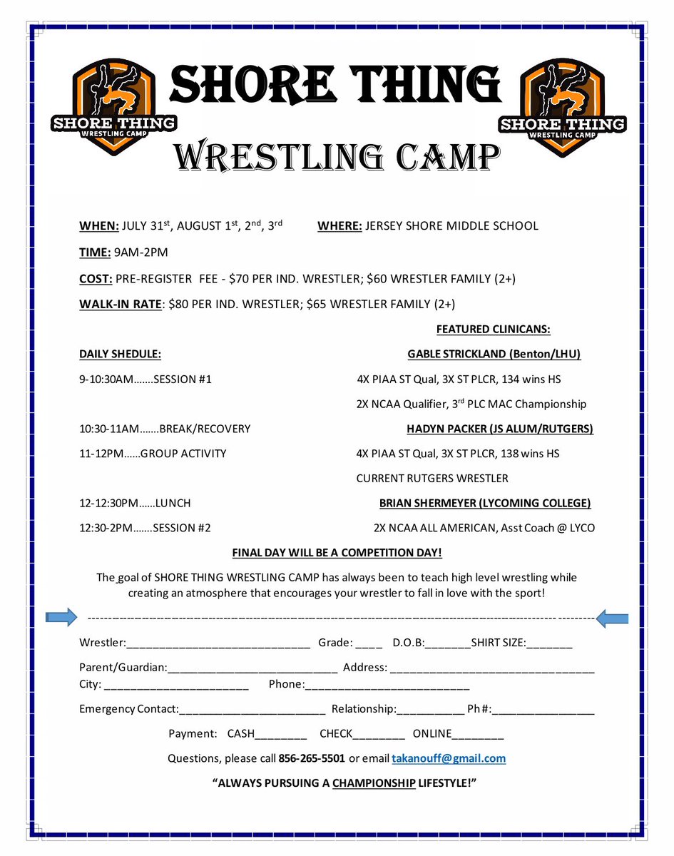 Jersey Shore JH Wrestling tweet media