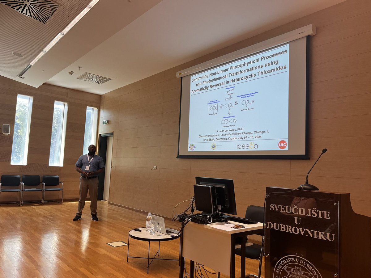 Getting inspired by revealing talk about photochemistry with thioamides by  <a href="/tachyon_aja/">A. Jean-Luc Ayitou</a> <a href="/AyitouLab/">Ayitou Lab @ UIC</a>