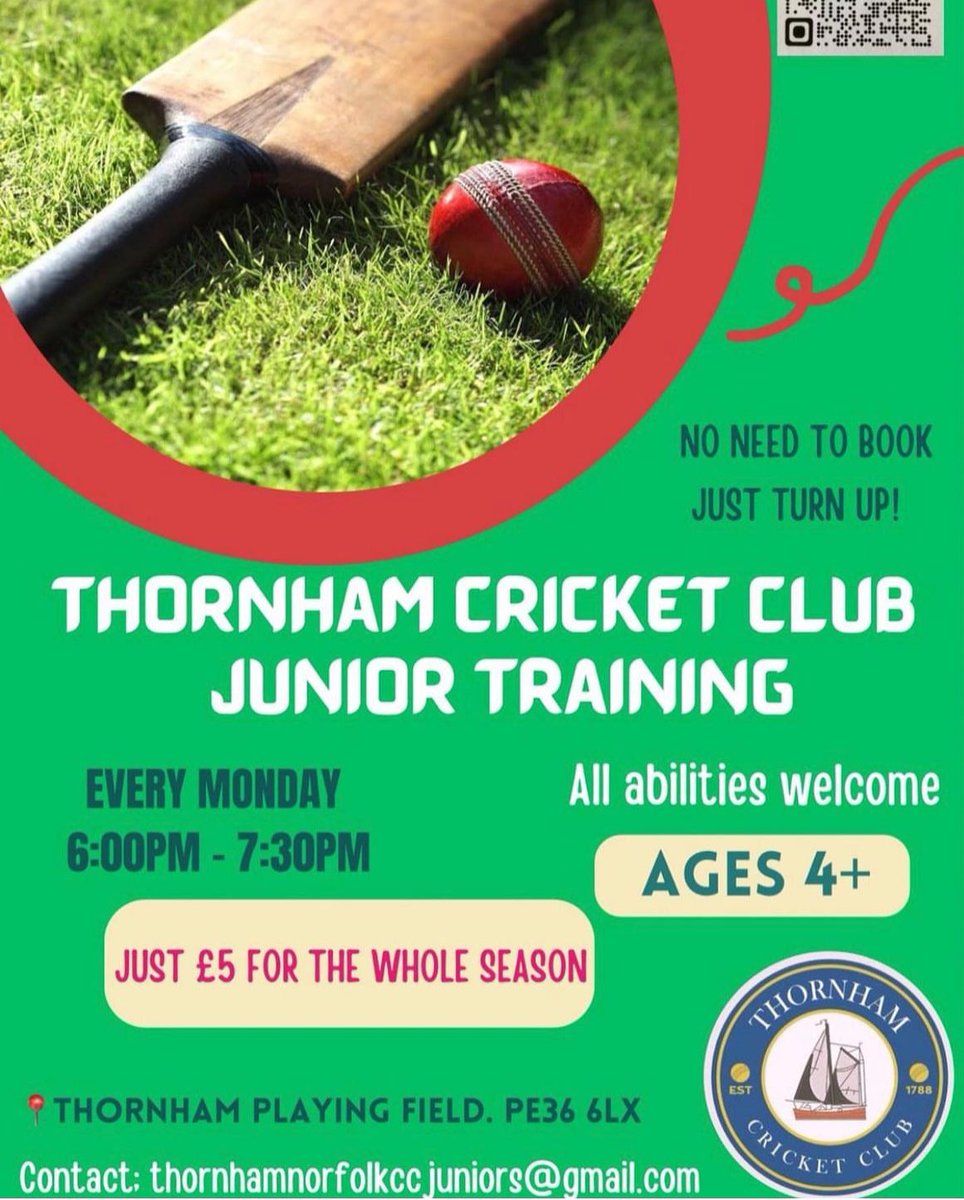 Junior training continues tonight at the club 

Unbelievable value and we have an amazing coaching team as well just £5 for the WHOLE year 

Come and join our club

#norfolk
#brancaster
#thornham 
#docking
#hunstanton
#heacham 
#wellsnextthesea 
#holme
#burnhammarket
 #holkham