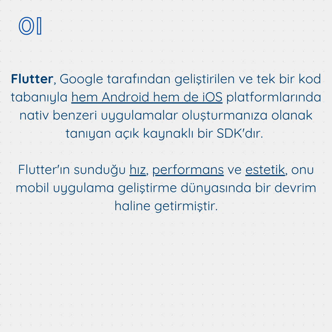 bialinktr's tweet photo. Flutter Nedir ?

Flutter, Google tarafından geliştirilen ve tek bir kod tabanıyla hem Android hem de İos platformlarında nativ benzeri uygulamalar oluşturmanıza olanak tanıyan açık kaynaklı bir SDK'dır. 

#Flutter #hosting #sunucu #cloud #haber https://t.co/MJRoxMiYqy