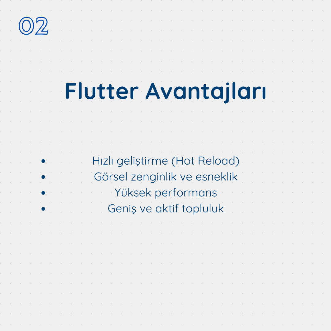 bialinktr's tweet photo. Flutter Nedir ?

Flutter, Google tarafından geliştirilen ve tek bir kod tabanıyla hem Android hem de İos platformlarında nativ benzeri uygulamalar oluşturmanıza olanak tanıyan açık kaynaklı bir SDK'dır. 

#Flutter #hosting #sunucu #cloud #haber https://t.co/MJRoxMiYqy