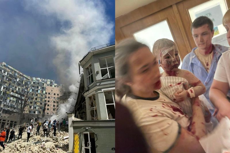 Today russians destroyed “Okhmadyt” - the one of the most important children’s hospitals, with unique oncology equipment, in the center on Kyiv.
<a href="/POTUS/">President Donald J. Trump</a> how long are you going to protect russian airfields from ATACMS?