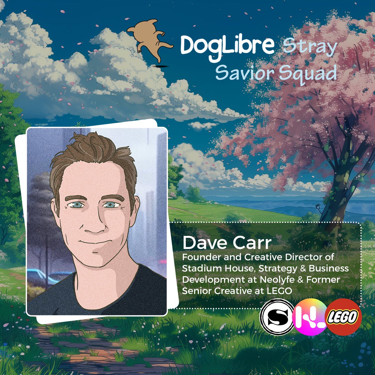 Say hello to Dave Carr <a href="/dt_c8rr/">Dave Carr</a>, our newest maestro of creativity and strategy in the Stray Savior Squad! 
🎨 With over 20 years' experience, Dave has left his mark on brands like LEGO, Ubisoft, Disney, PlayStation, and more, alongside his contributions to Web3 projects like