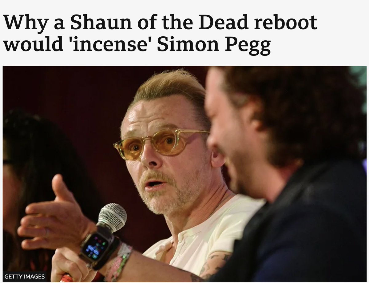 MalvolioGarters's tweet image. Pot, kettle. The man who played Scotty so woefully, so toe-curlingly embarrassingly badly in the dreadful CGI-heavy, story light, badly acted Star Trek reboots is incensed by the idea of a reboot of Shaun of the Dead ( i.e. anyone other than Simon Pegg being Shaun).