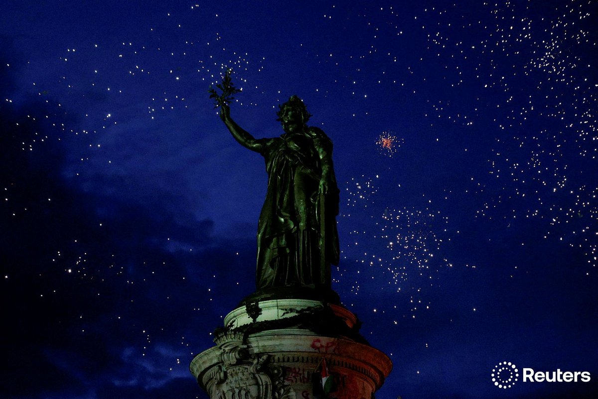 Place de la Republique Paris, France, July 7, 2024. REUTERS/Abdul Saboor