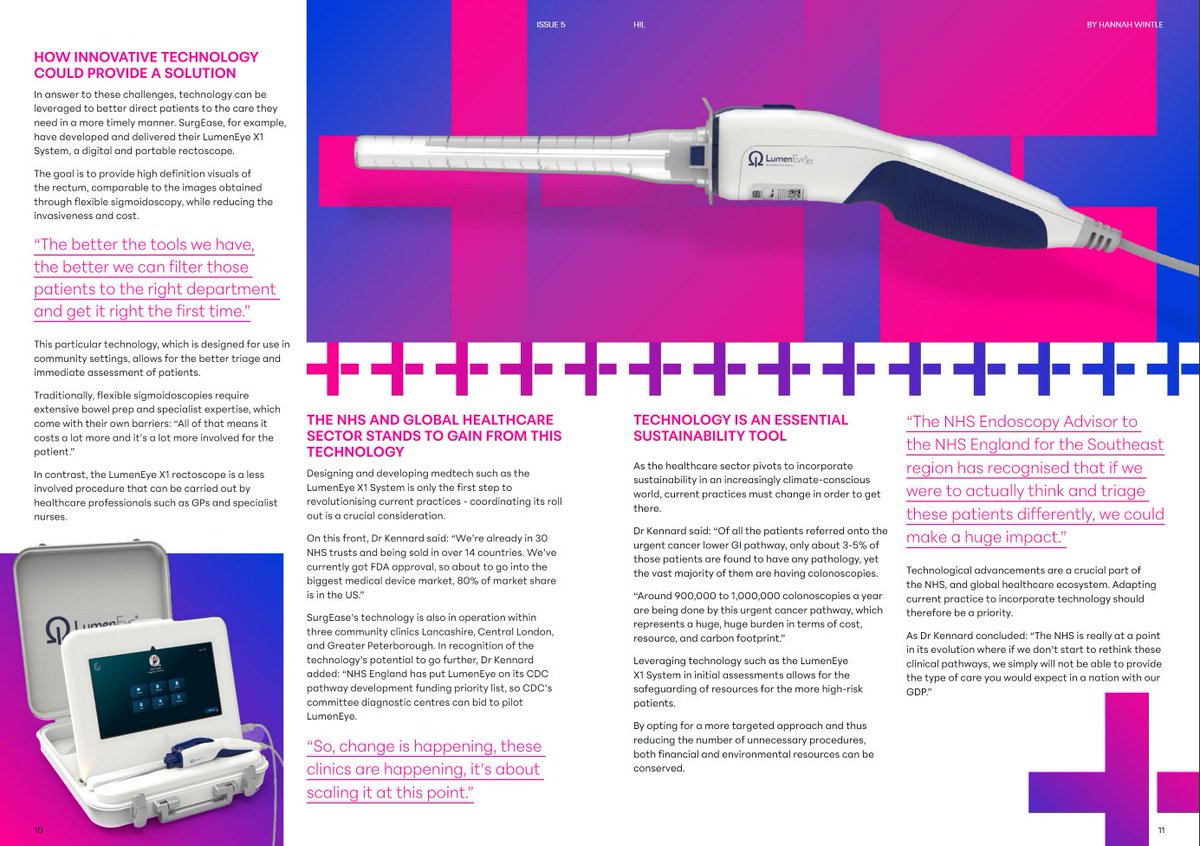 Thank you Health Industry Leaders for the excellent feature article on LumenEye X1 in this month's issue!  
issuu.com/pelotonevents/…

 #lumeneye #endoscopy 
Royal College of General Practitioners  
Royal College of Nursing - Company